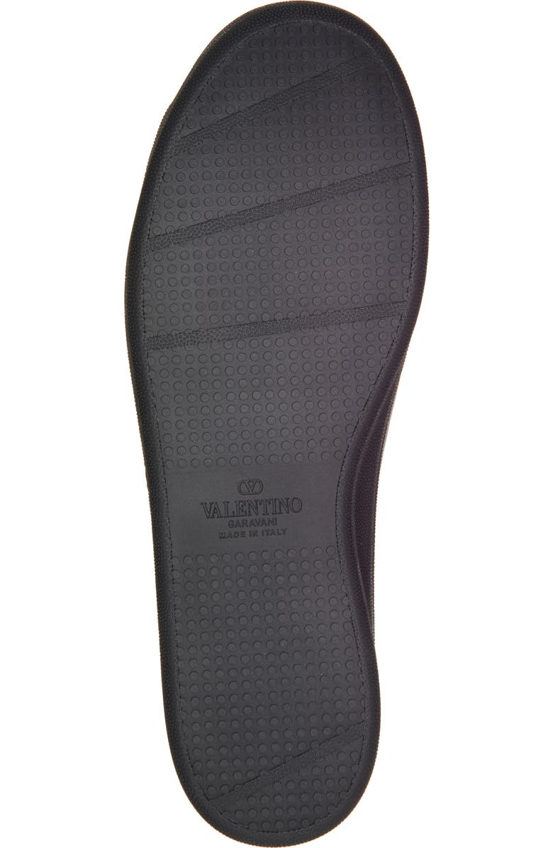 Valentino Garavani Calfskin Leather Sneaker, Alternate, color, Nero/ Pumpkin/ Nero