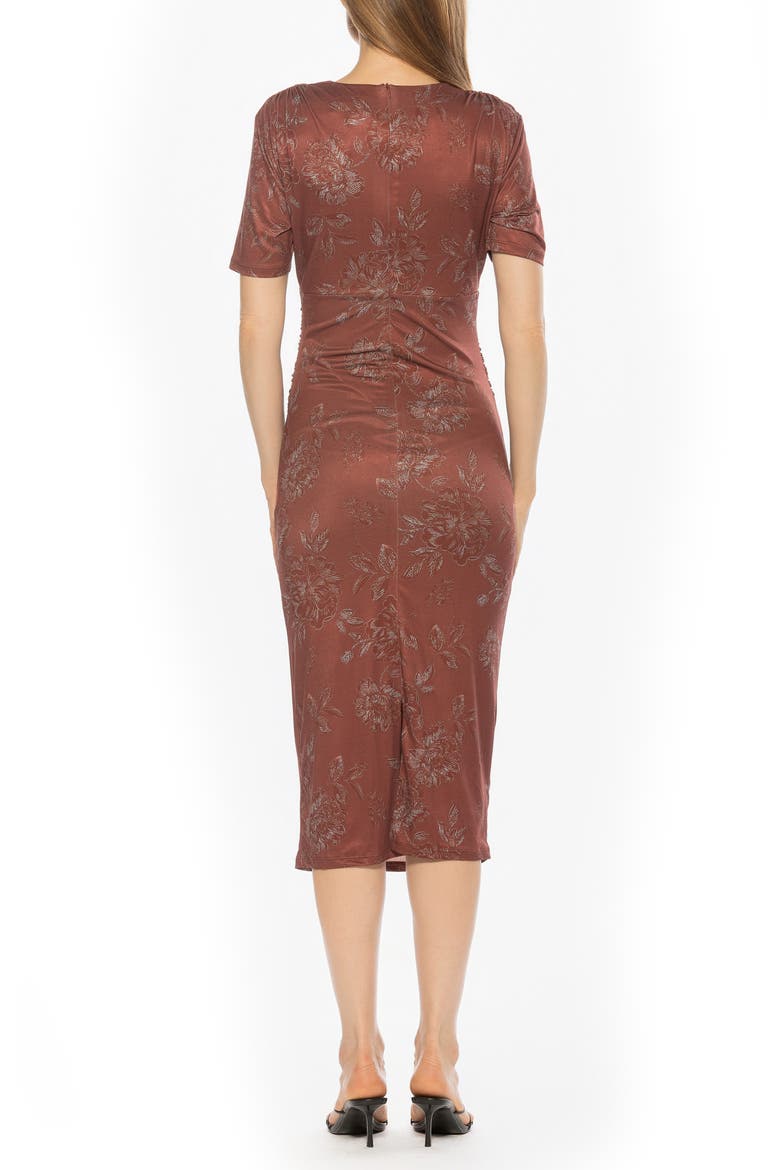 Keaton Sheath Dress, Alternate, color, RED FLORAL
