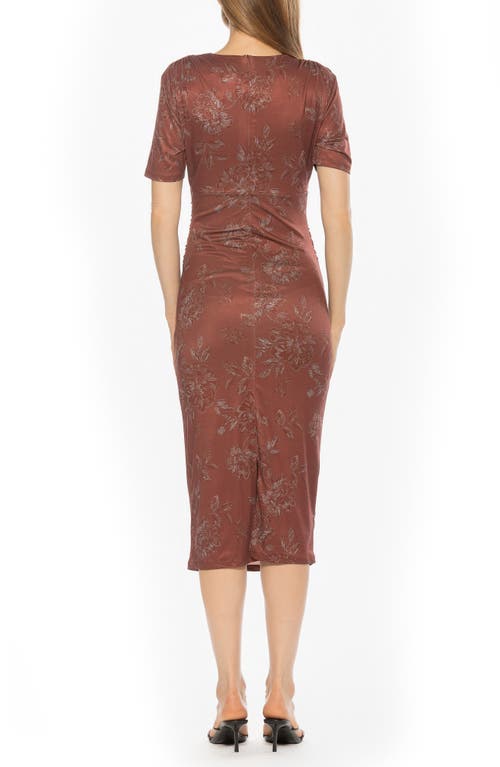 Alexia Admor Keaton Sheath Dress In Brown