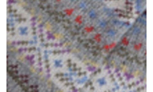 Barbour Boyd Fair Isle Wool Blend Socks In Gray