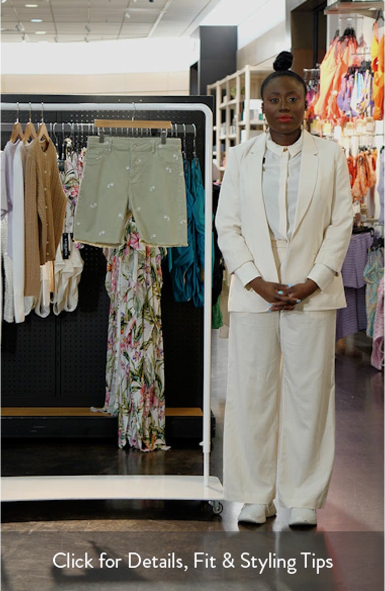 Kids' Embroidered Denim Bermuda Shorts, sales video thumbnail