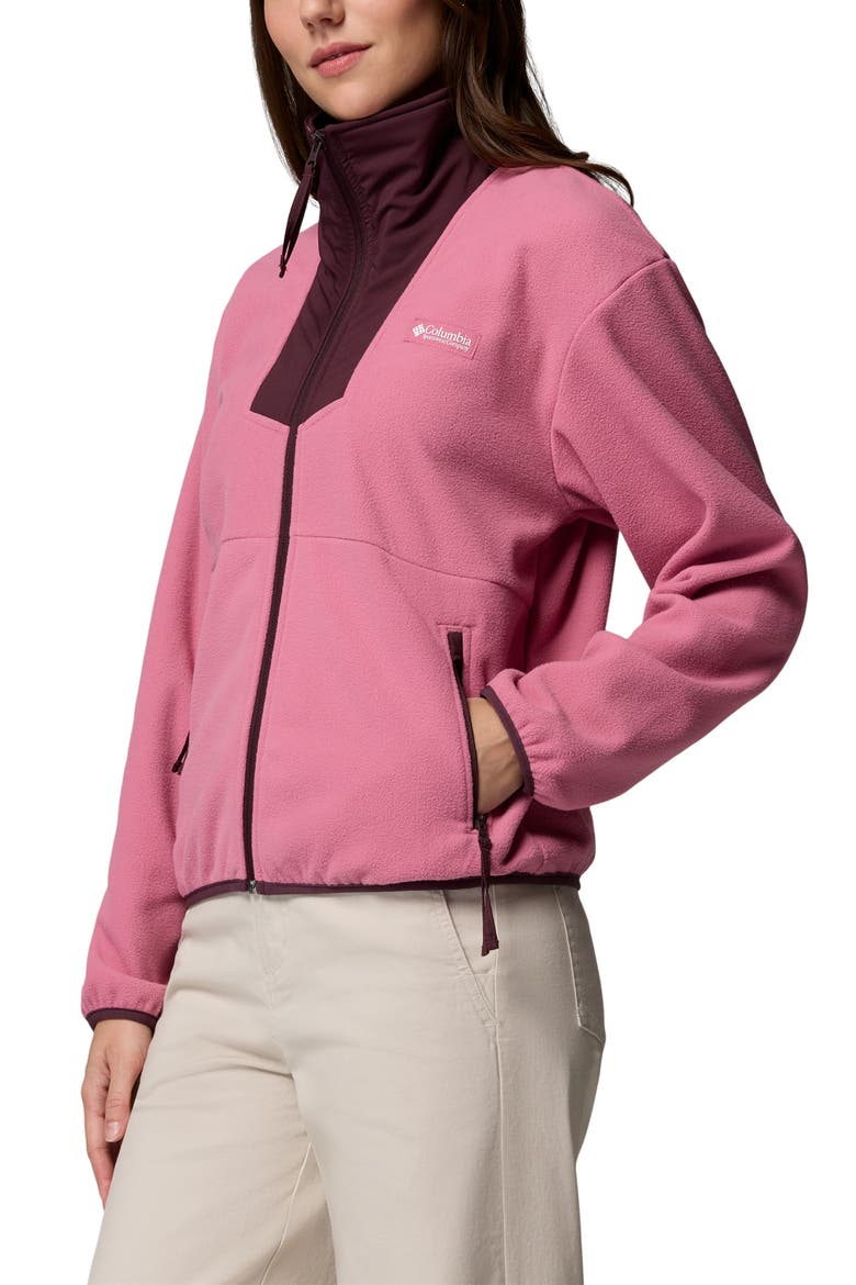 Sequoia Grove Fleece Jacket, Alternate, color, ROSETTE/ MOONVISTA