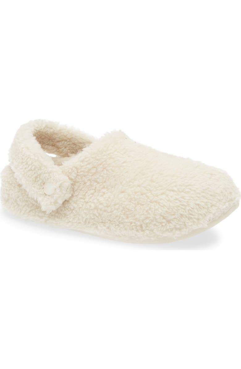 CROCS Classic Cozzzy Faux Fur Slipper Clog, Main, color, Stucco