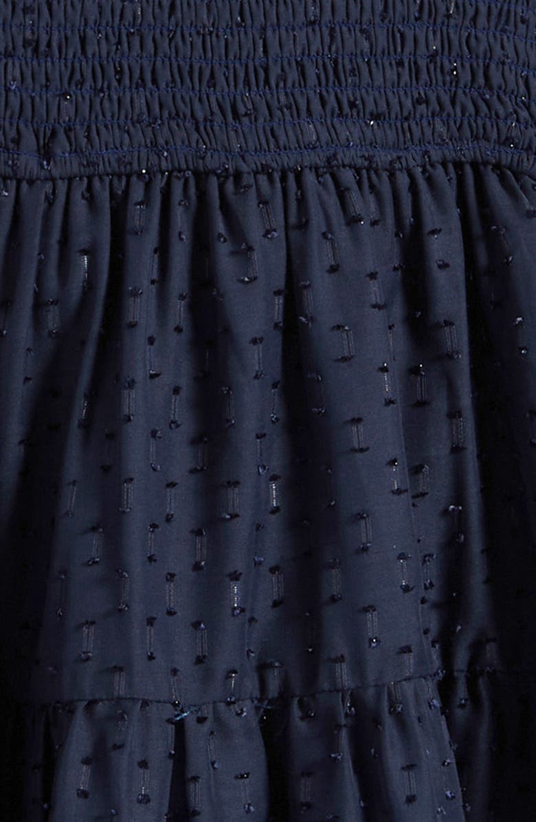 Ava & Yelly Kids' Smocked Long Sleeve Dress, Alternate, color, Navy