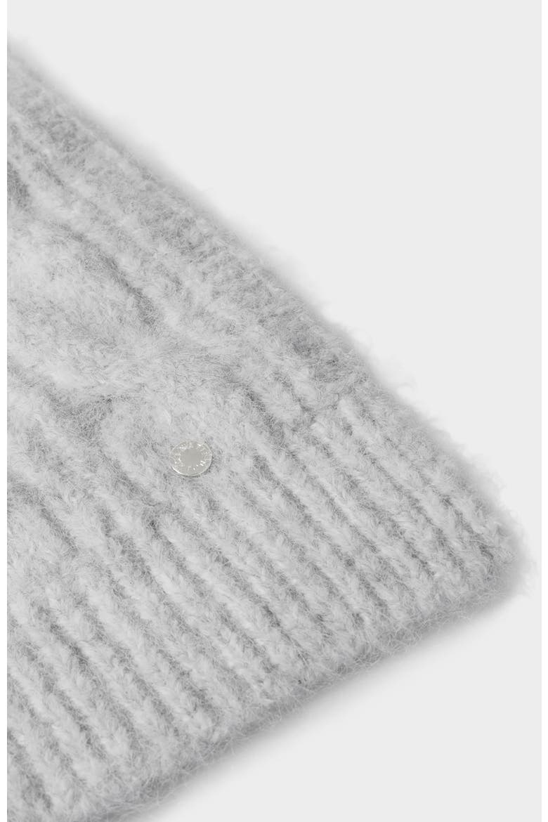Cable Knit Scarf, Alternate, color, Light Grey