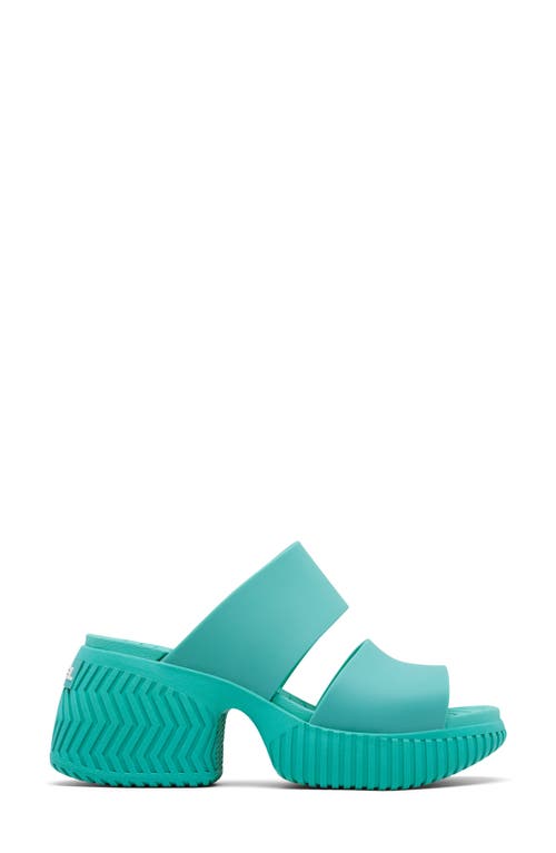 Sorel One Streetworks Platform Slide Sandal In Miami/sea Salt