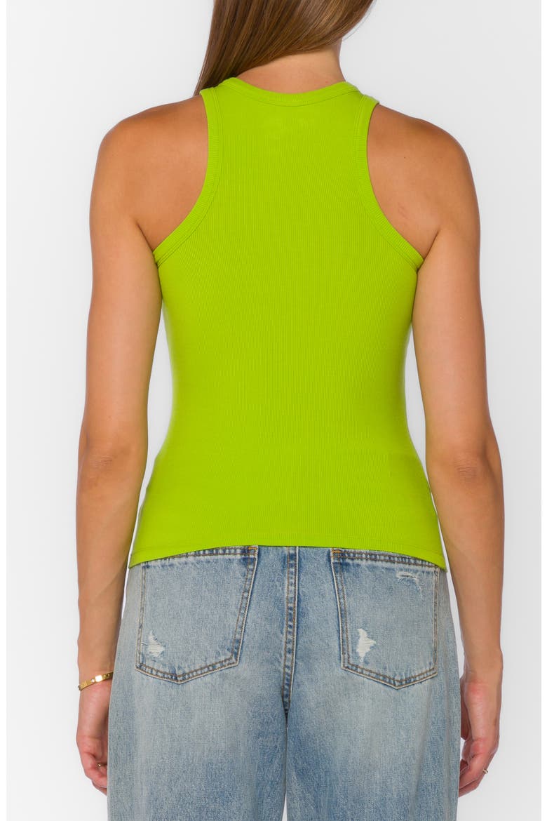 Lindy Ribbed Knit Tank, Alternate, color, BITTER LIME