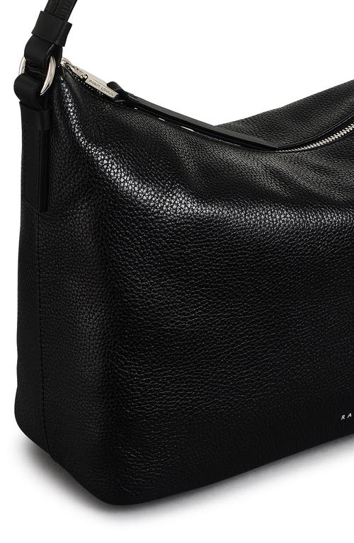 Radley Bella Medium Pebbled Leather Shoulder Bag In Black
