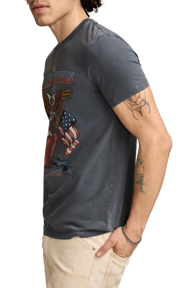 Rolling Stones Eagle Cotton Graphic T-Shirt, Alternate, color, DARK SLATE