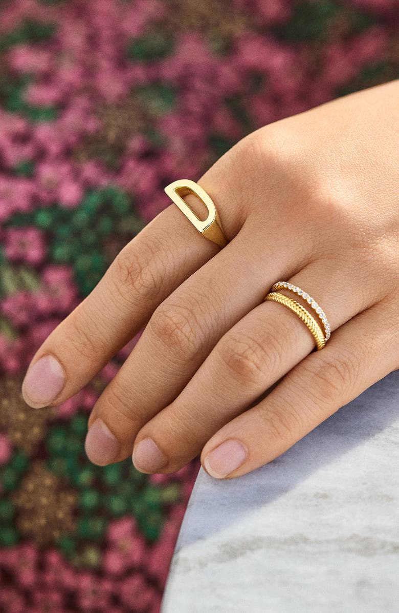 BaubleBar Initial Ring, Alternate, color,