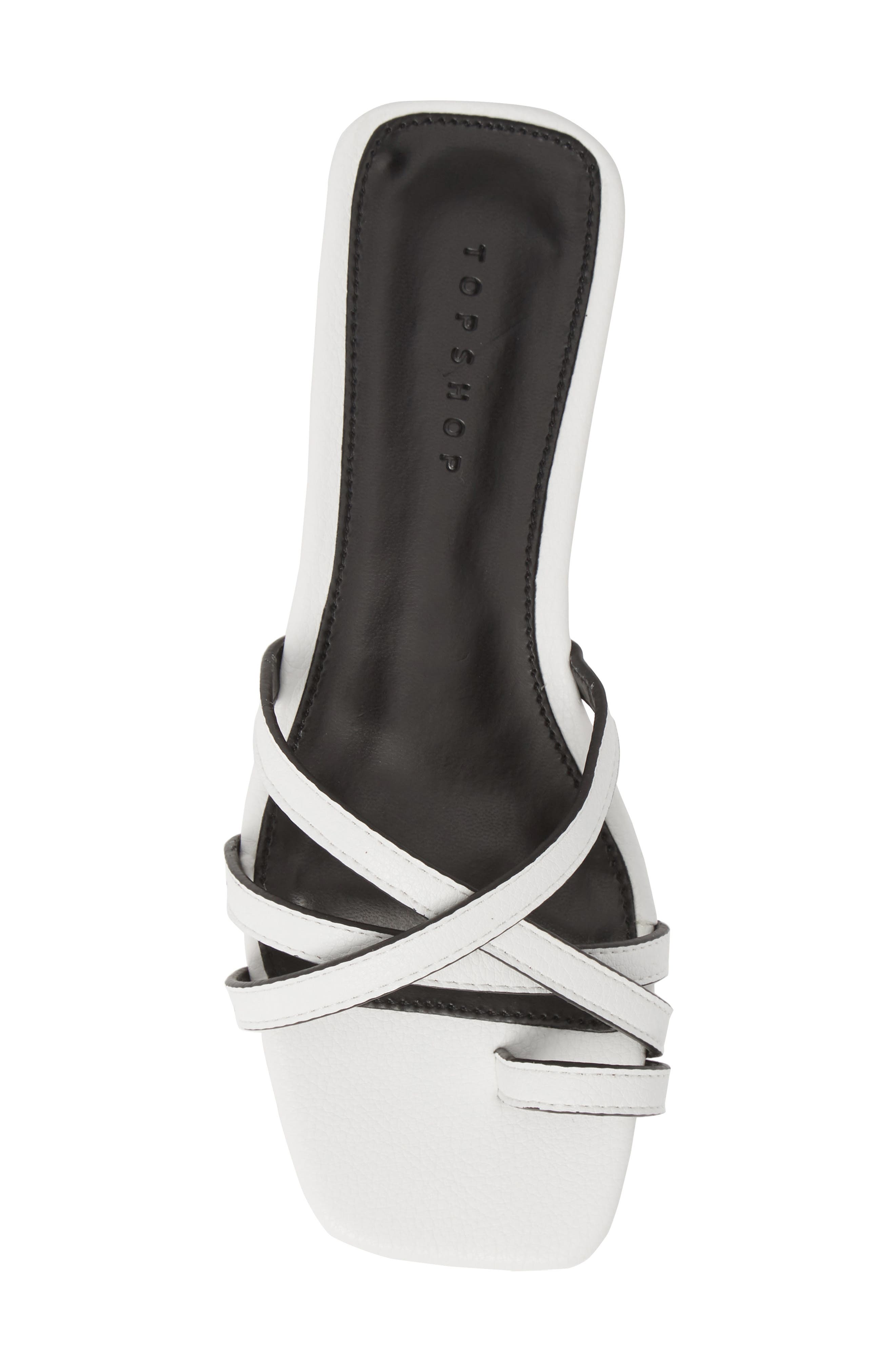 Topshop Hippie Square Slide Sandal, Alternate, color, 