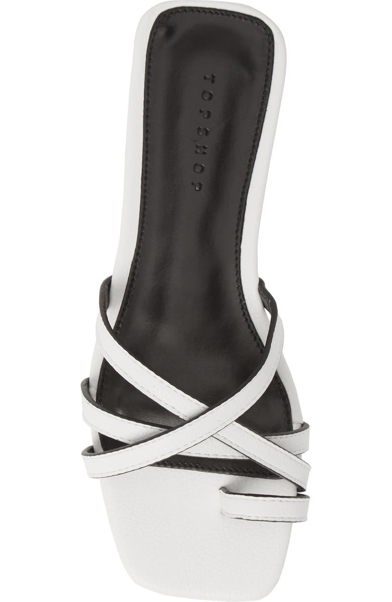 Topshop Hippie Square Slide Sandal, Alternate, color,