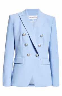 Veronica Beard Miller Double Breasted Dickey Jacket