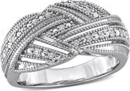 DELMAR Diamond Crossover Ring