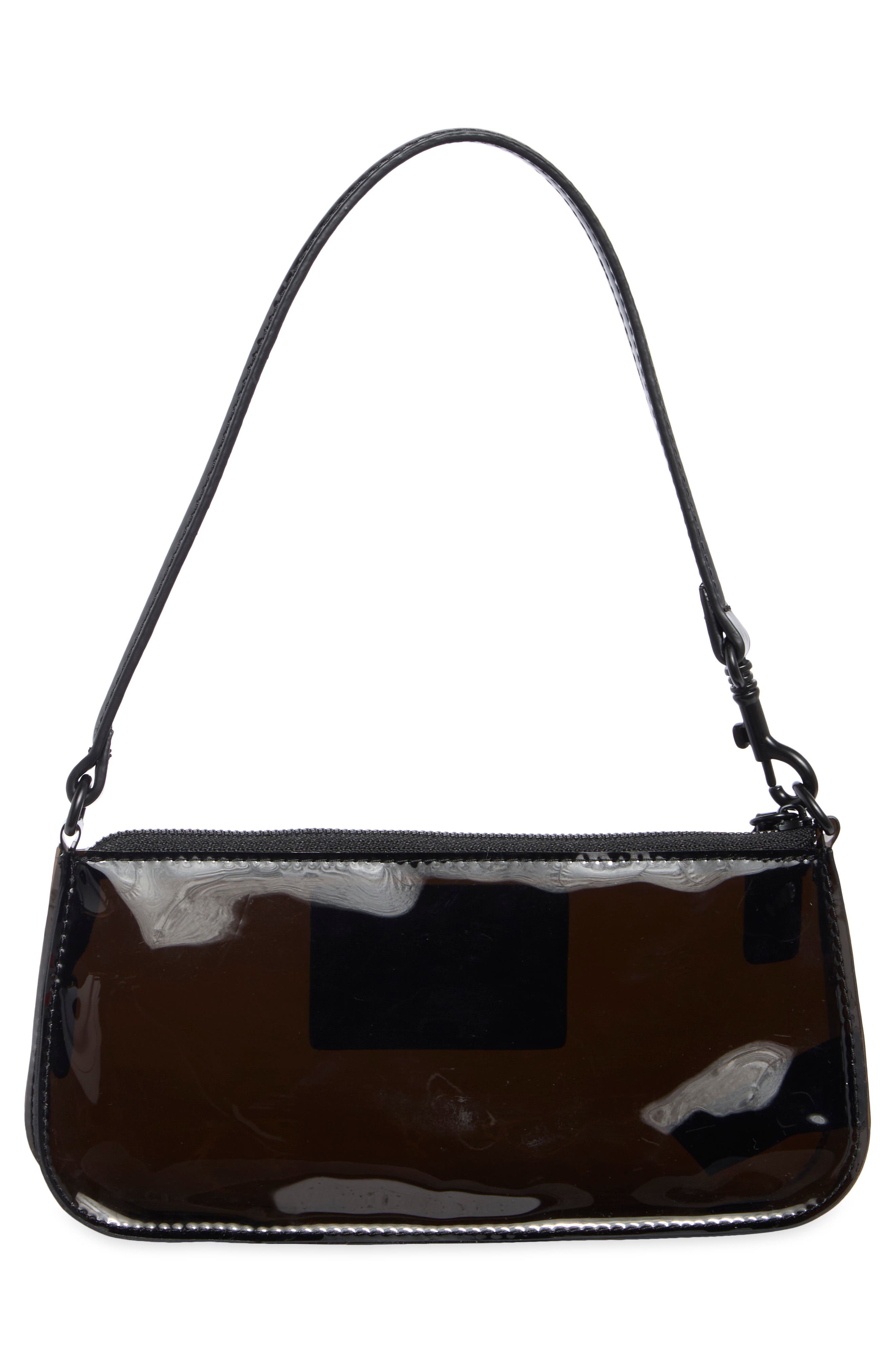 KG Kurt Geiger Highgate Vinyl Wristlet, Alternate, color, Black