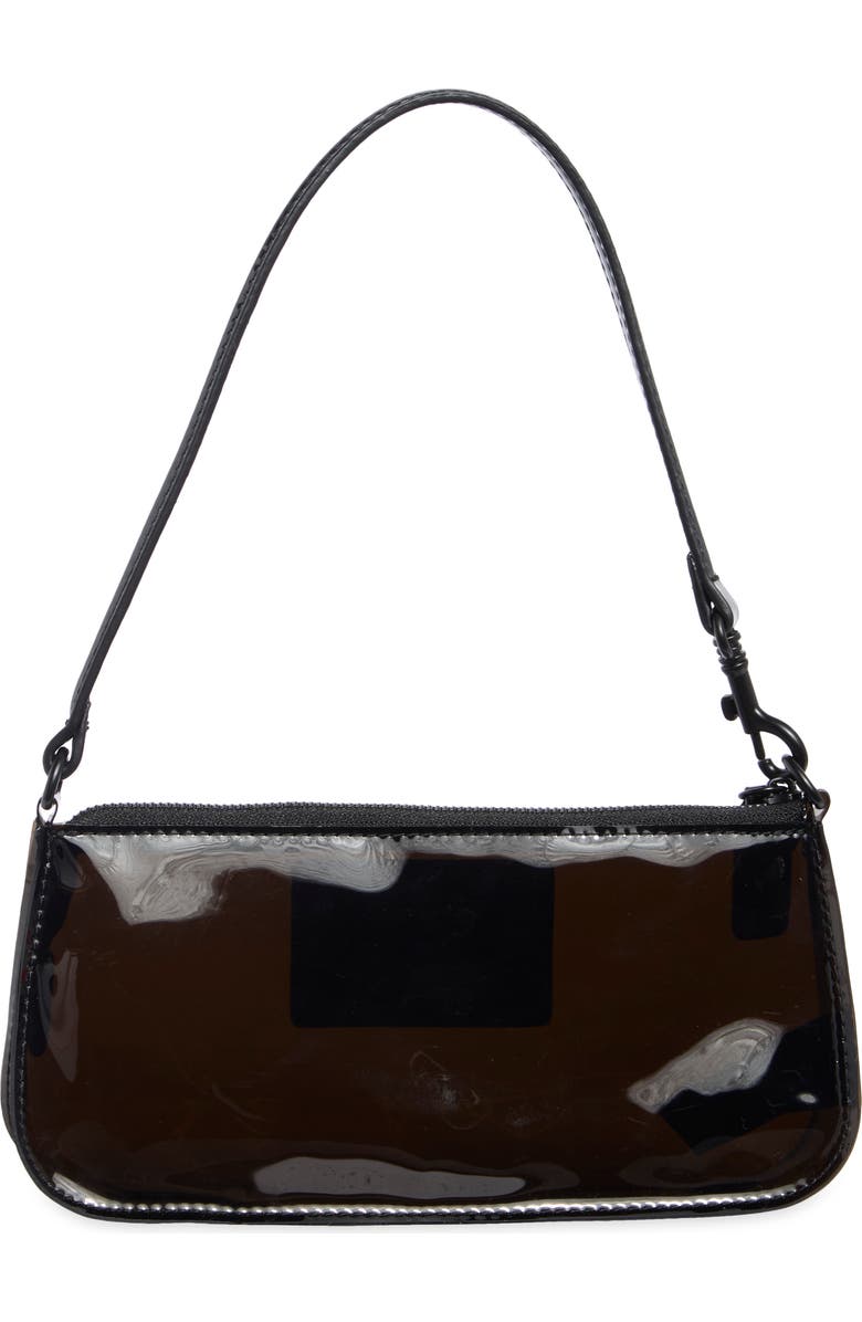 KG Kurt Geiger Highgate Vinyl Wristlet, Alternate, color, Black