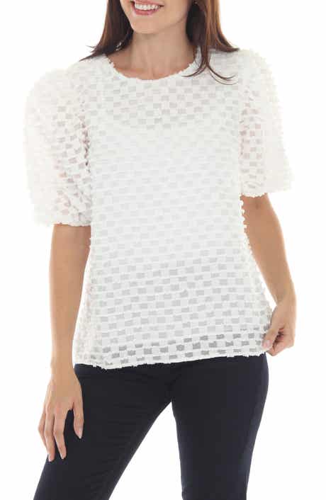 Textured Puff Sleeve Top
