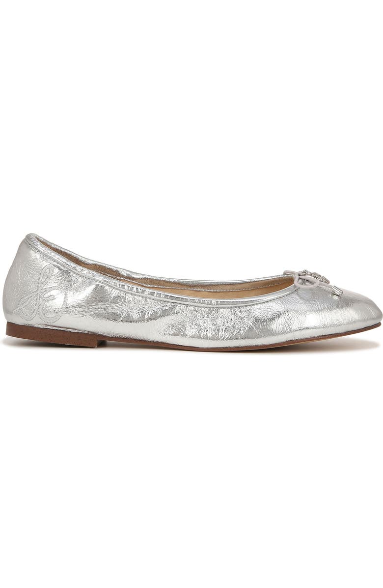 Sam Edelman Felicia Luxe Flat, Alternate, color, Shiny Silver