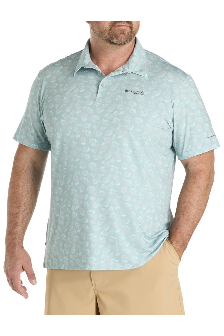 Big & Tall PFG Super Slack Tide II Stretch Polo Shirt, Main, color, CRUSHED BLUE