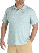 Columbia Big & Tall PFG Super Slack Tide II Stretch Polo Shirt
