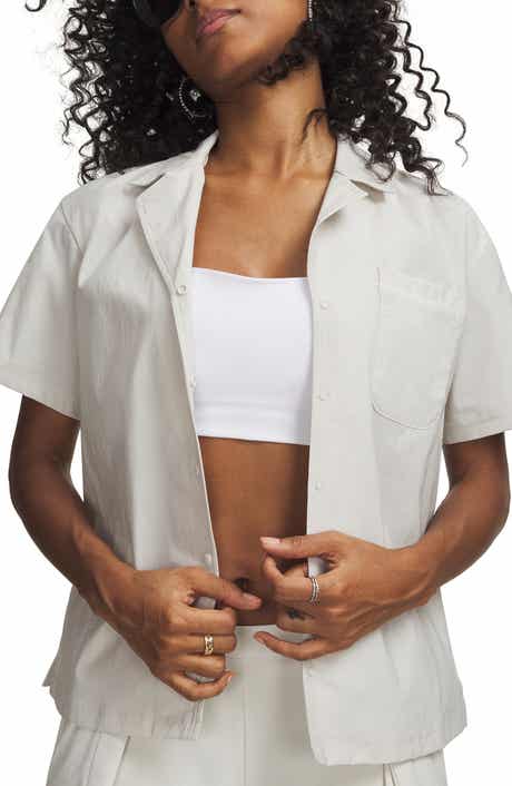 Unstoppable Short Sleeve Button-Up Performance Shirt