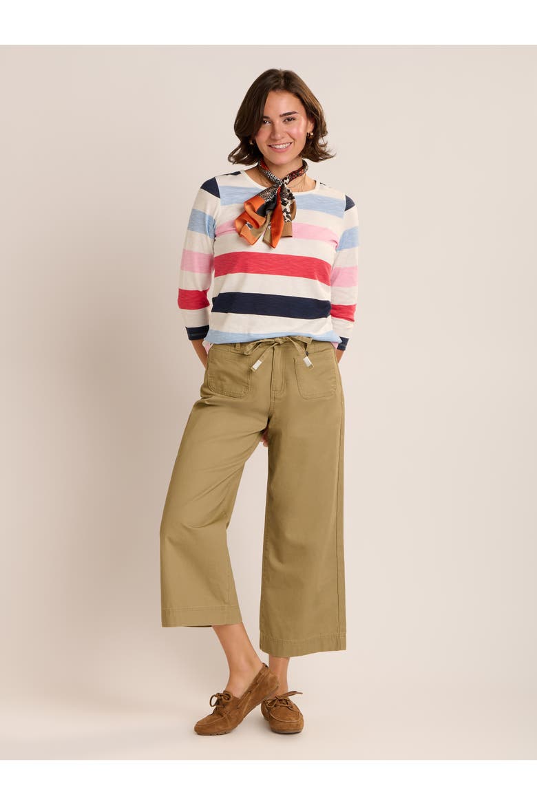 Coast Striped 3/4 Sleeve T-Shirt, Alternate, color, Multi