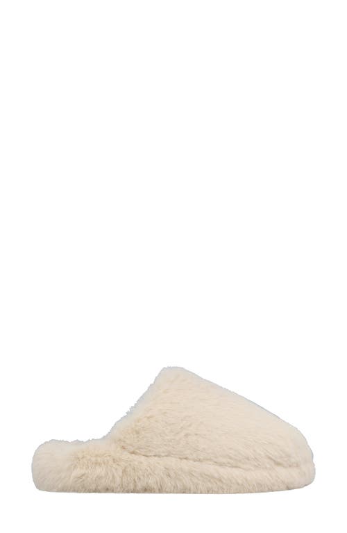 Mia Sled Faux Fur Slipper In Multi
