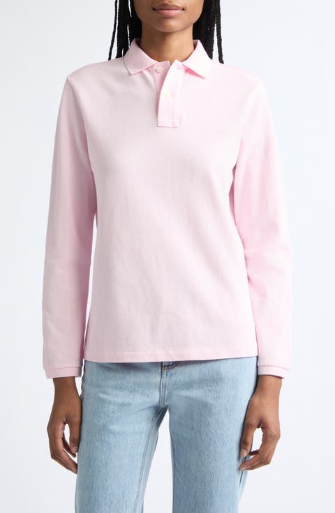 Long Sleeve Cotton Polo
