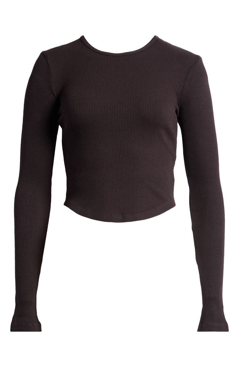 AGOLDE Nova Long Sleeve Crop Rib T-Shirt, Alternate, color, 