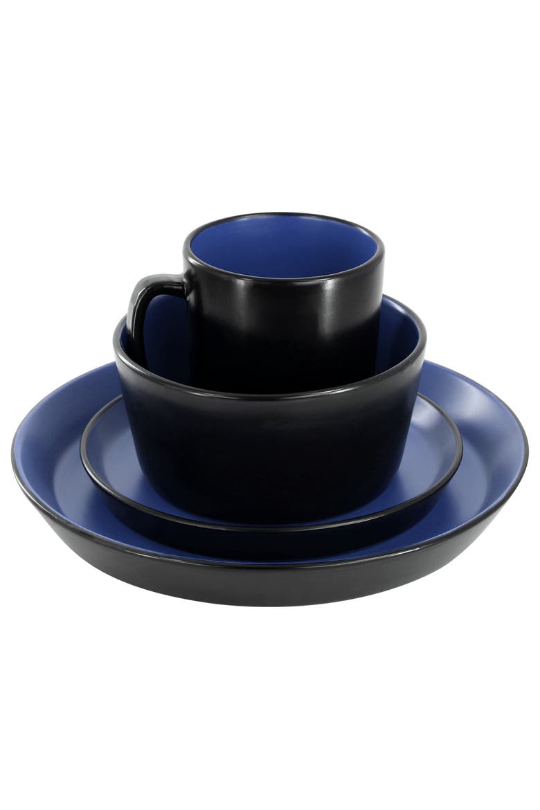Bacarra 16 Piece Stoneware Dinnerware Set, Alternate, color, Blue