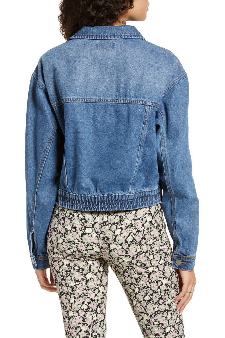 Women's Denim Trucker Jacket, Alternate, color, CLASSIC MEDIUM WASH