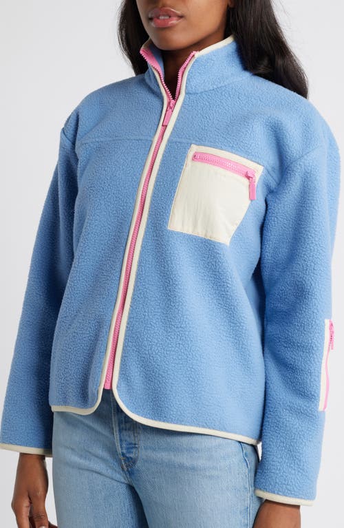 Florence By Mills High Pile Fleece Jacket In Endless Sky