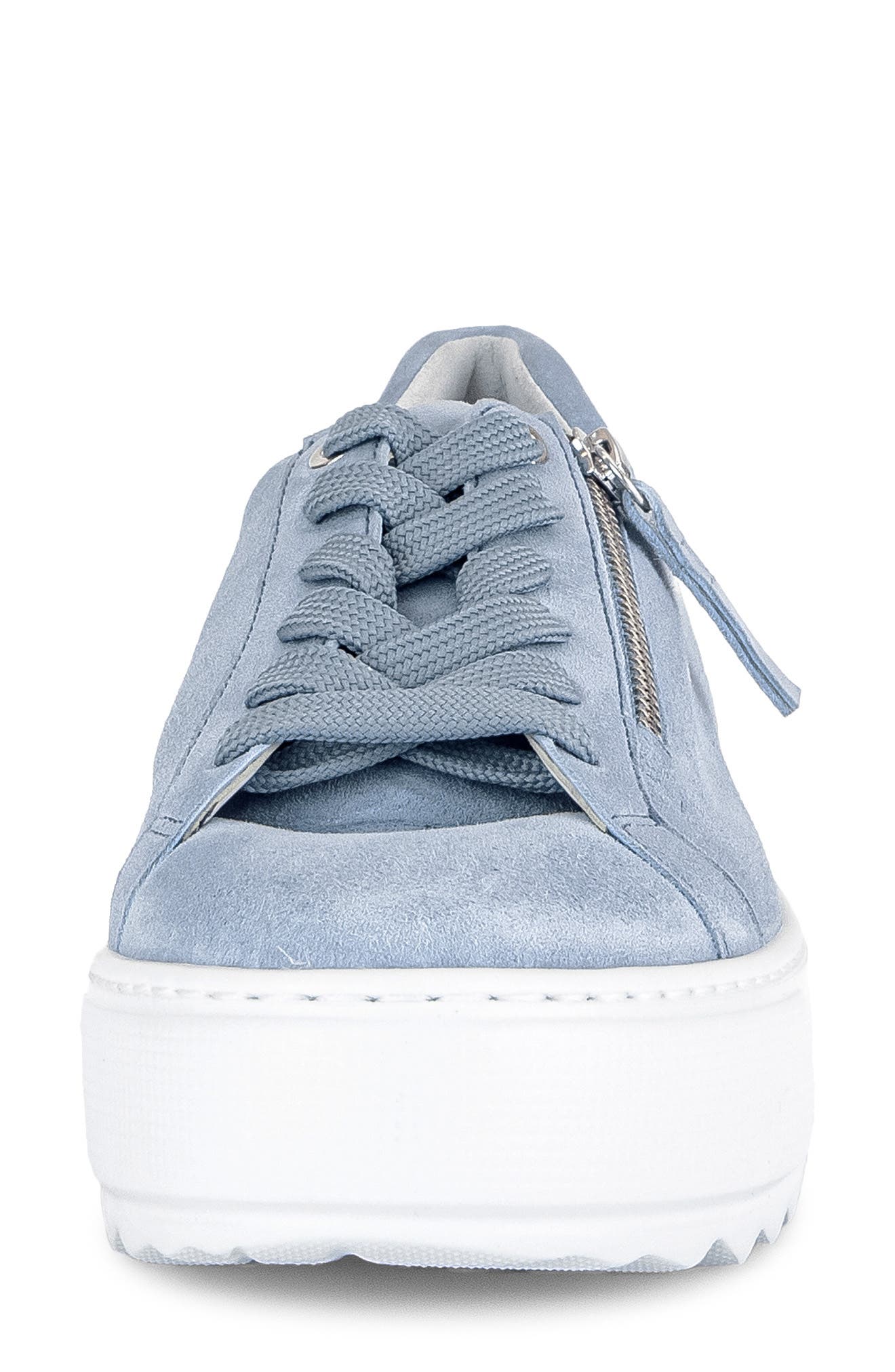 Gabor Low Top Platform Sneaker, Alternate, color, Azur