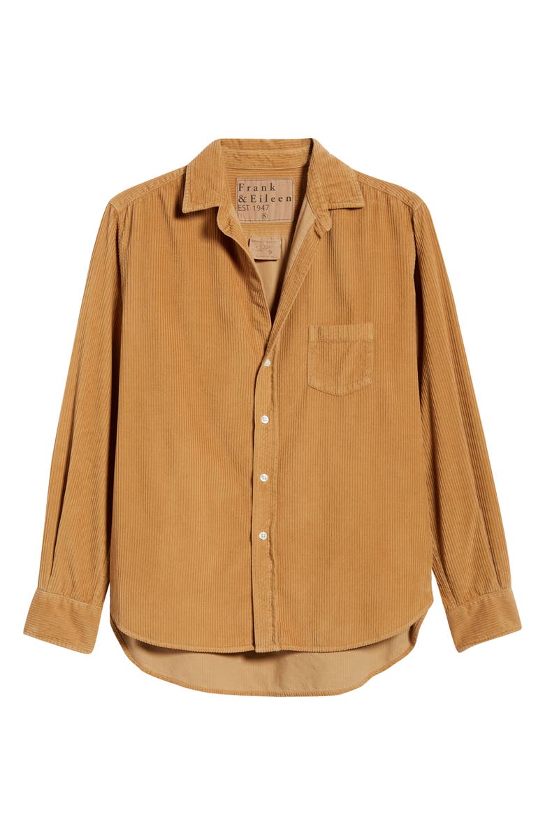 Frank & Eileen Barry Tailored Fit Corduroy Button-Up Shirt, Alternate, color, Camel Corduroy