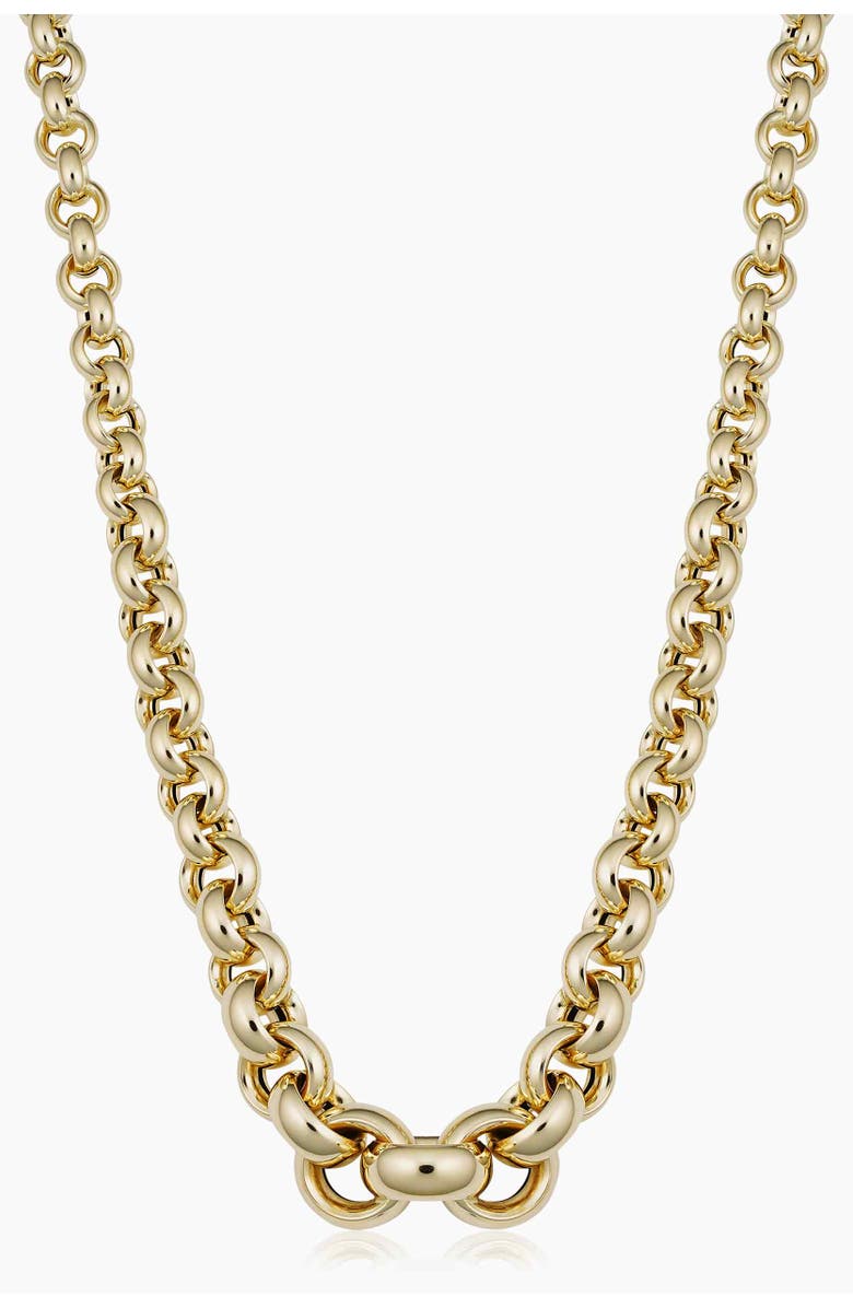 Oradina Penthouse Link Necklace, Main, color, Yellow Gold