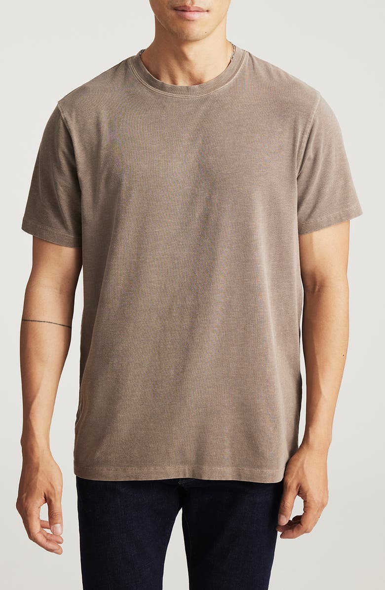 Mavi Jeans Cotton Blend Crewneck T-Shirt, Main, color, Shitake
