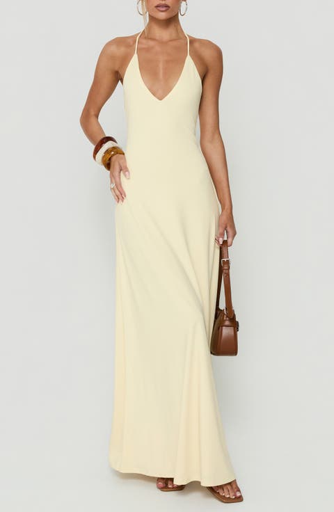 Palmas Halter Maxi Dress