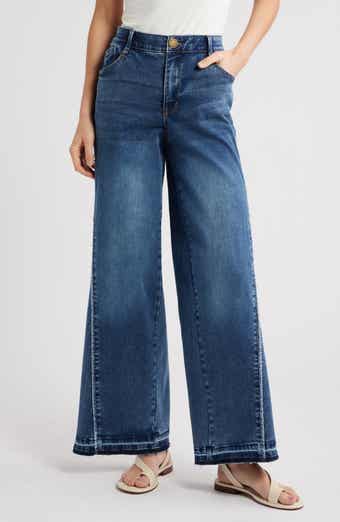 Wit & Wisdom Skyrise Inset High Waist Wide Leg Jeans