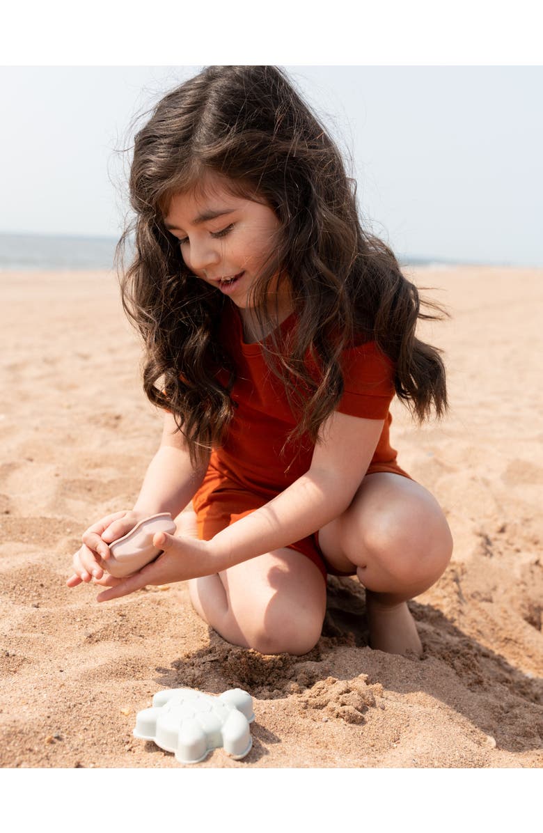 Leveret Kids Cotton Two-Piece Short Pajamas, Stripes & Solids, Alternate, color, Rust