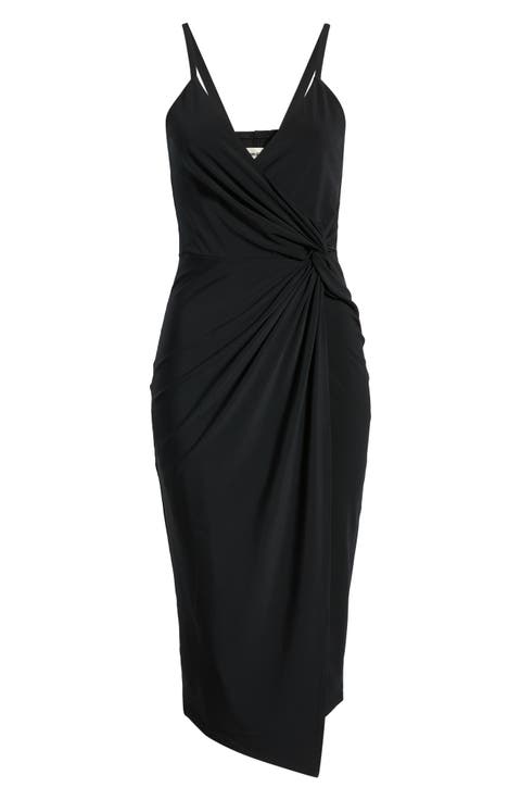 Side Twist Midi Dress