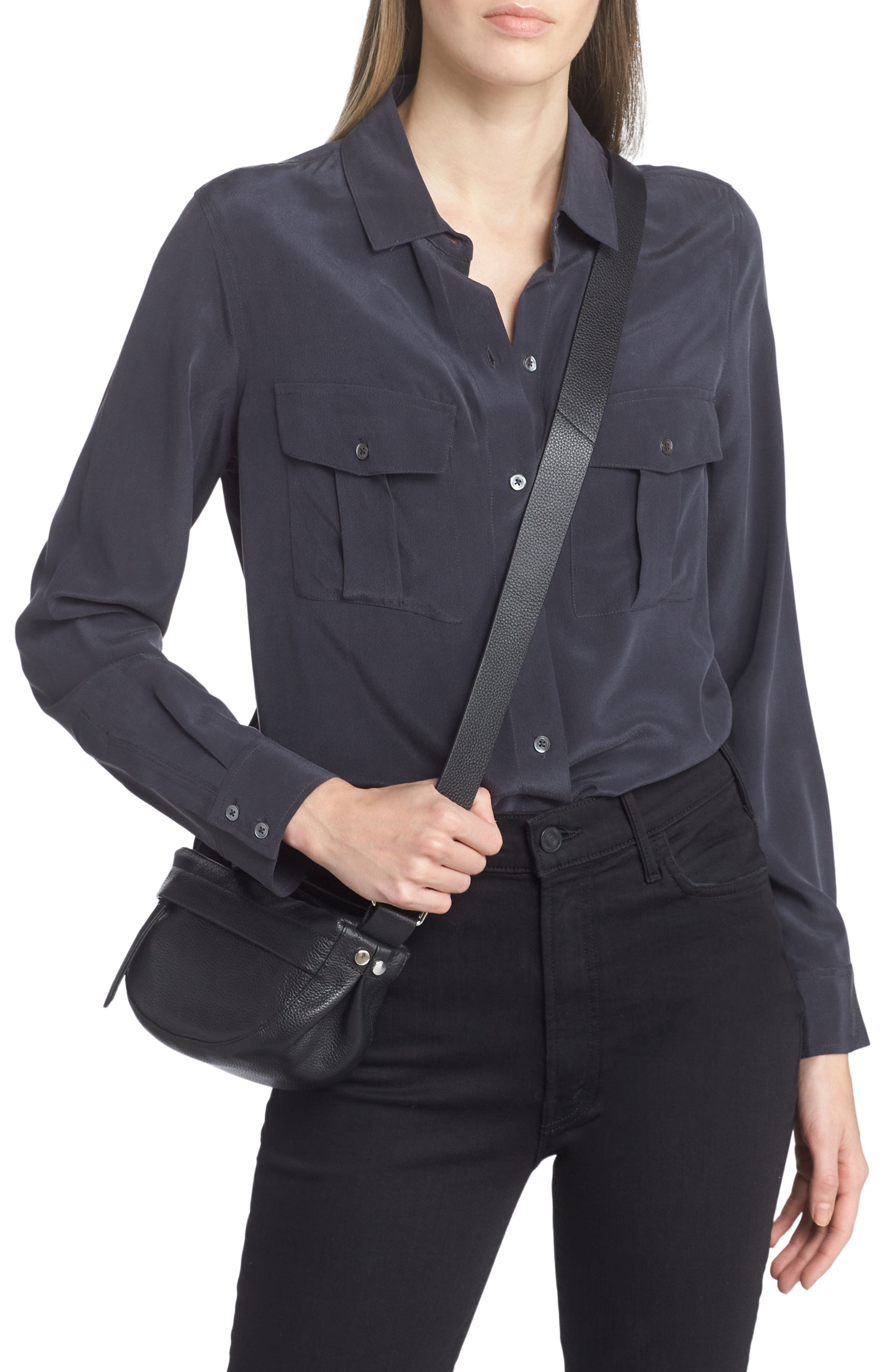 & Other Stories Leather Crossbody Bag, Alternate, color, 