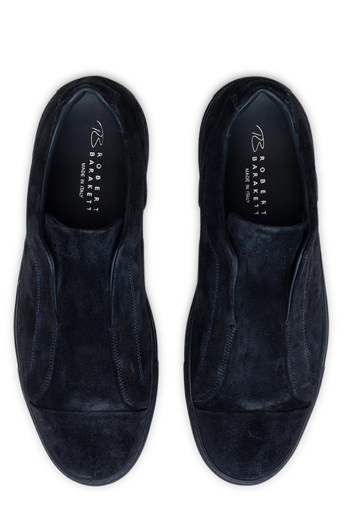Catro Laceless Suede Slip-On Sneaker, Alternate, color, NAVY
