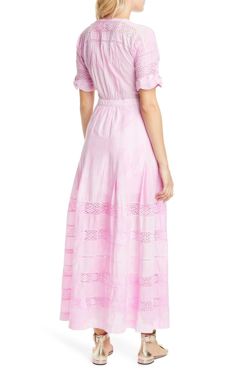 LoveShackFancy Edie Midi Shirtdress, Alternate, color,