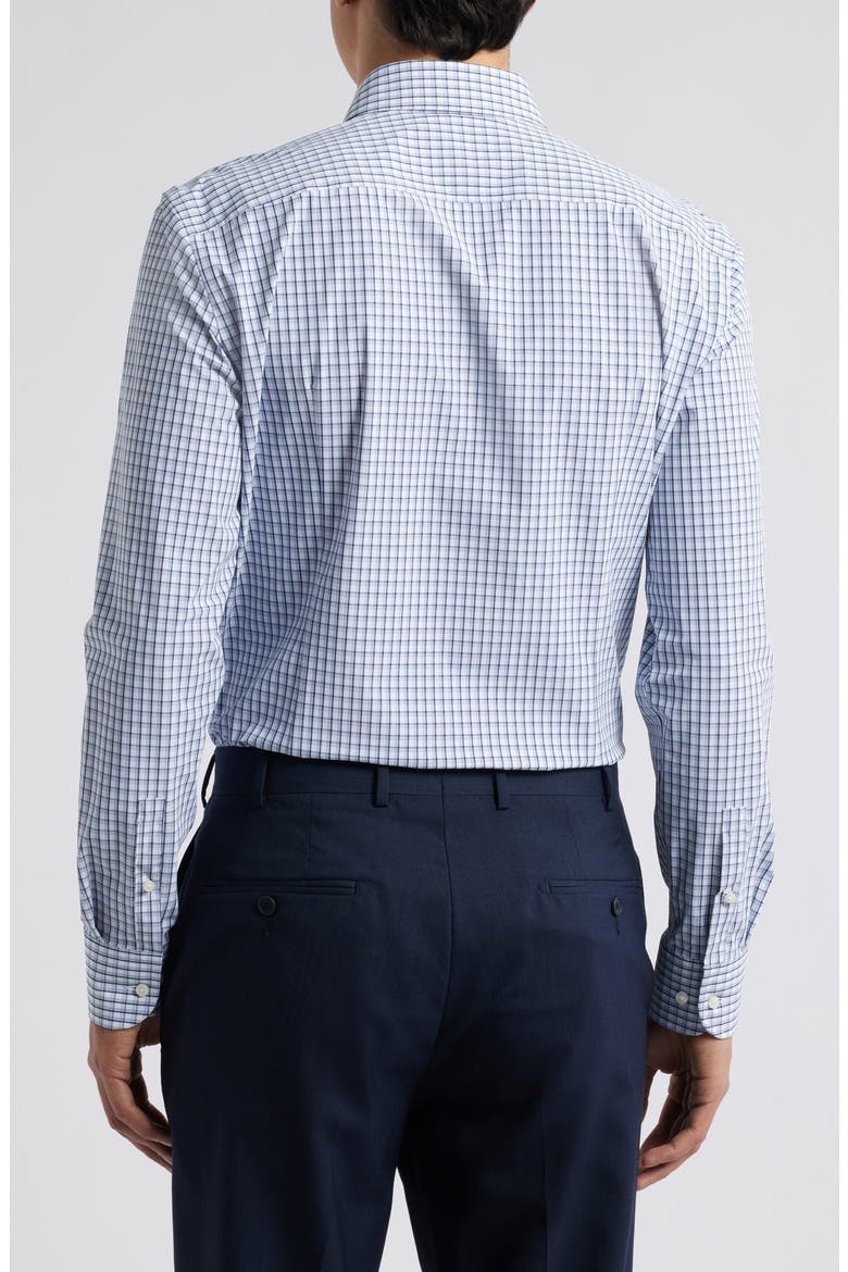 Hank Kent Slim Fit Performance Stretch Dress Shirt, Alternate, color, DK BU