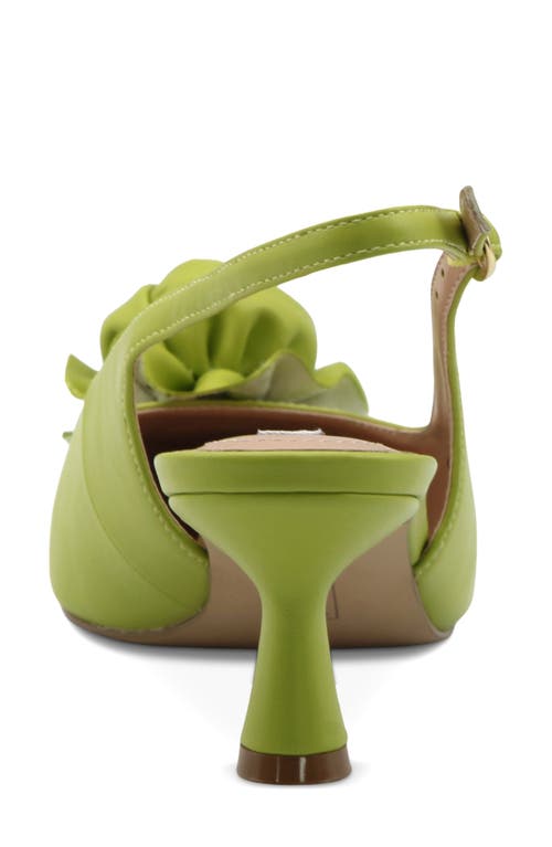 Charles David Azure Slingback Pump In Lime