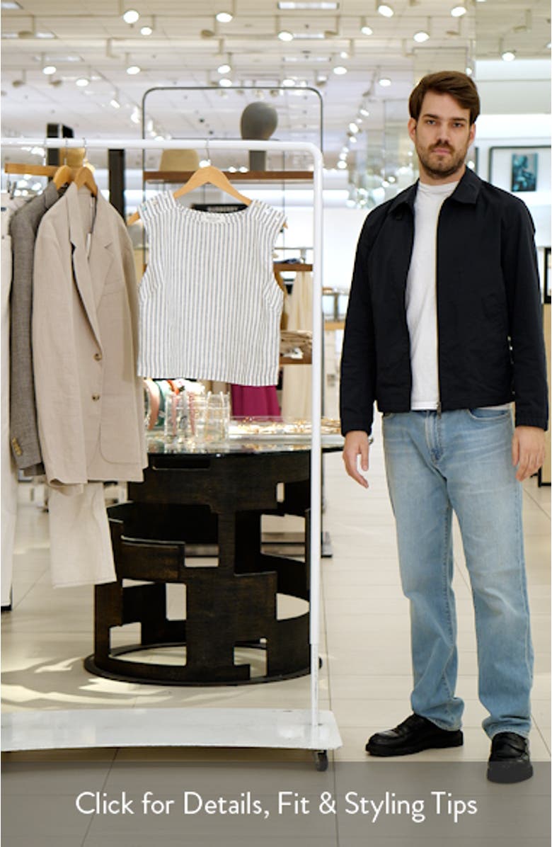 Cara Stripe Button Shoulder Linen Tank, sales video thumbnail