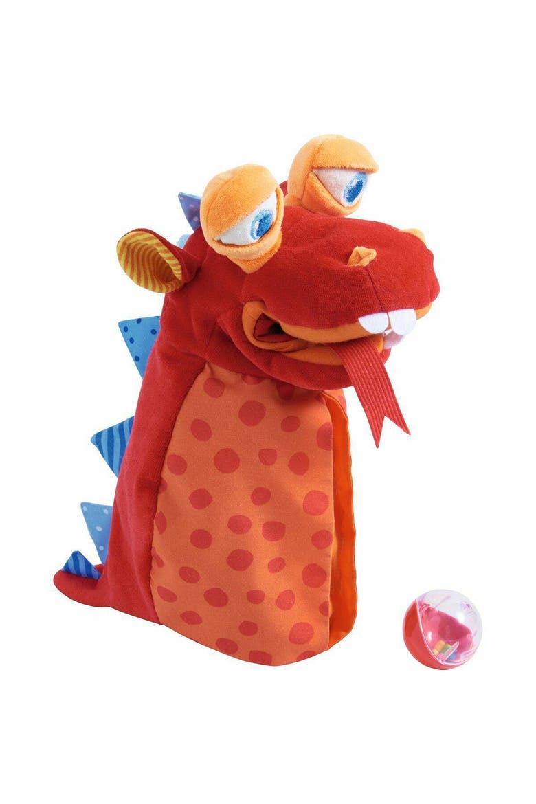 Eat-it-up Dragon Glove Puppet, Main, color, Red Multi