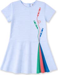 Florence Eiseman Stripe Knit Dress with Appliqué Crayons