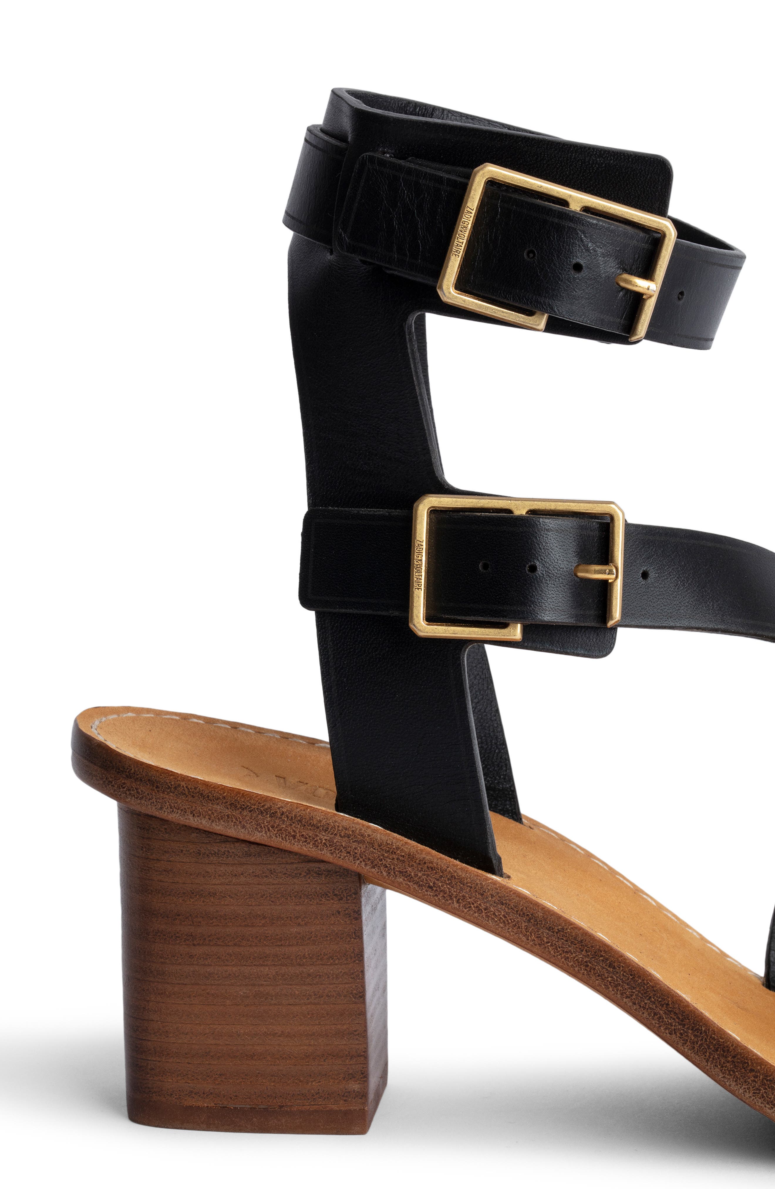 Zadig & Voltaire Cecilia Caprese Block Heel Strappy Sandal, Alternate, color, 