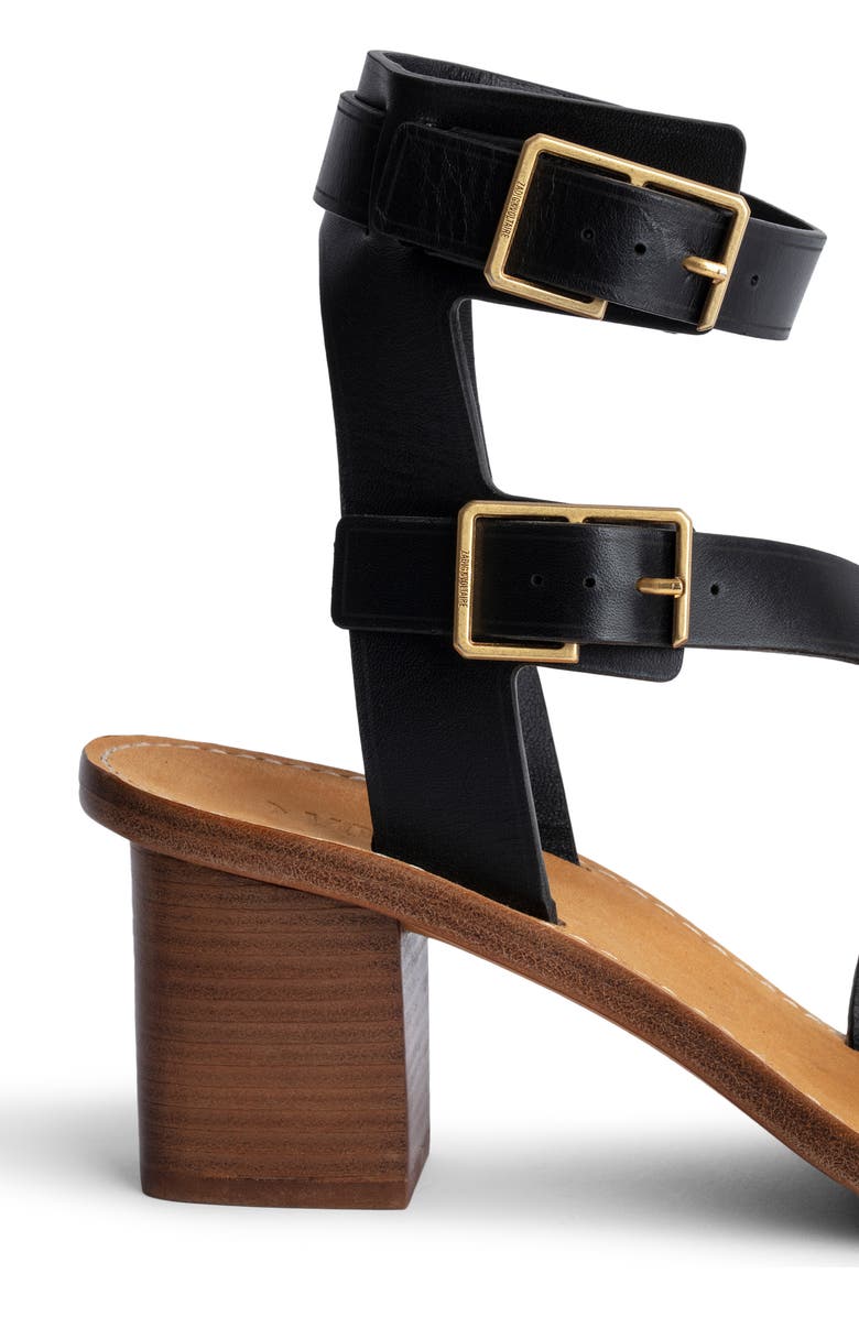Zadig & Voltaire Cecilia Caprese Block Heel Strappy Sandal, Alternate, color,